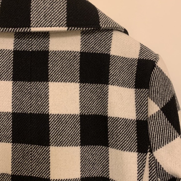 Black and White Wool Coat EUC - Picture 15 of 16